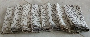 8 vintage cloth napkins made in India 14.1"x14.1" - Picture 1 of 12