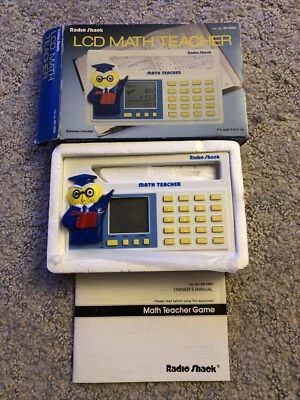 Profesor de matemáticas LCD Radio Shack de colección *Nuevo en caja* Foto 1 de 4
