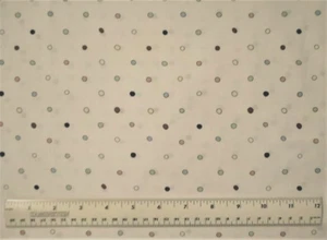Troy Corp. Vintage Vogue Laundry Coordinate Multi Dots 1/4 yard cotton fabric - Picture 1 of 2
