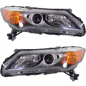 Headlight Set For 2013 2014 2015 Acura ILX Left and Right With Bulb 2Pc - Picture 1 of 12