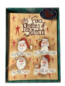 LPG Greetings Funny Christmas Cards 4 Phases of Santa 18 Cards and Envelopes - Picture 1 of 2