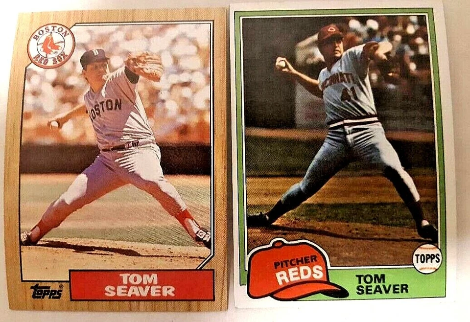 Tom Seaver *名人堂* 底座/插入单曲 - 可选择 - Topps、Fleer Donruss 等 — 第 1/1 张图片