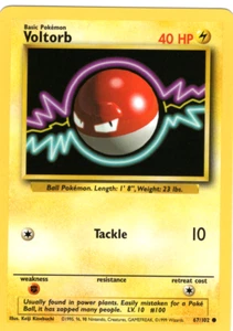 VOLTORB 67/102 BASE SET UNLIMITED POKEMON TCG CCG 1999 NM - Picture 1 of 1