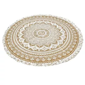 Indian Roundie Round Mandala Hippie Tapestry Beach Throw Towel Yoga Mat Bohemian - Picture 1 of 3