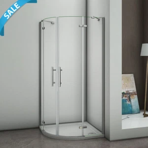 80x80/90x90cm Viertelkreis Runddusche Dusche Duschabtrennung Duschkabine 6mmNANO - Bild 1 von 8