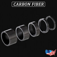 11PCS Mountain Bike Washers Full Carbon Stem Spacer 1-1/8" MTB Bicyle Front Fork