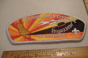 ~VERDUGO HILL COUNCIL~CALIFORNIA~TOPPA BOY SCOUT IN TESSUTO~ - Foto 1 di 2