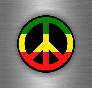Adesivi adesivo sticker rasta moto auto rasta reggae one love jamaica peace - Imagen 1 de 1