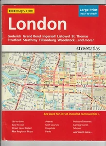 London Ontario Canada Street Maps Streetatlas 72 Pages 2013 - Imagen 1 de 4