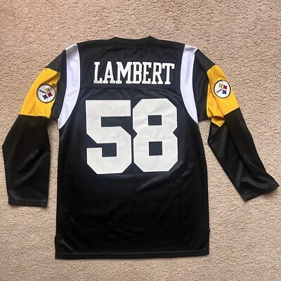 Camiseta deportiva Mitchell & Ness Throwback Pittsburgh Steelers para hombre L-XL Jack Lambert F7 Foto 1 de 4