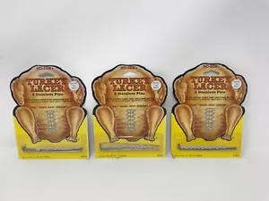 NUEVO DE LOTE DE 3 Heuck Co. #00835 sin costura pavo cortador 6 pasadores de acero inoxidable - Imagen 1 de 5