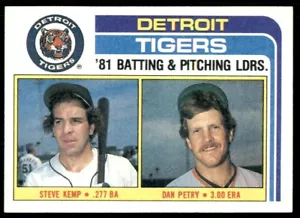 1982 Topps Baseball #666 Steve Kemp Dan Petry - Imagen 1 de 2