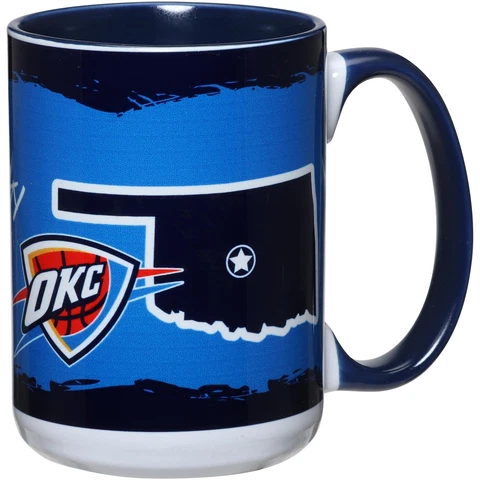 Oklahoma City Thunder 15oz. It's Your State Of Mind Mug Cover