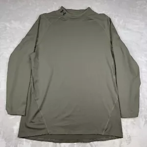 Camisa Pullover Under Armour Para Hombres 4XL Verde Ejército Coldgear Ajustada Simulación Atlética - Imagen 1 de 7