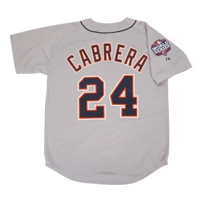 Miguel Cabrera 2012 Detroit Tigers World Series Grey Road Jersey Men's (S-3XL) - Image 1 of 4