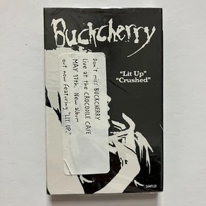 Buckcherry Lit Up Crushed Cassette Sampler Single 2 Tracks New Sealed 1998 Rare - Picture 1 of 3