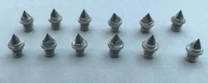 6mm Athletic Spikes Replacements Metal X12 - Picture 1 of 2