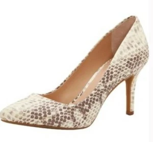 INC International Concepts Women's Size 9M Zitah Pumps Natural Snake Print NEW - Picture 1 of 8