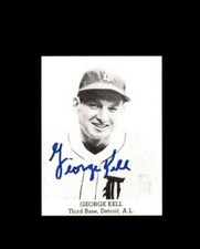 George Kell Hand Signed 1947 Tip Top Bread Reprint Detroit Tigers Autograph