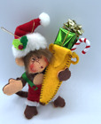 Annalee Dolls 4" Merry Christmas Monkey Ornament 701708 Banana 2008