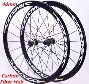 Ultra Light 700C RIM Depth 40mm Road Bike Alloy Rim Wheelset Carbon Hub Wheels - Picture 1 of 19