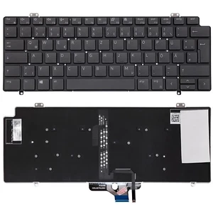 DEUTSCHE - Tastatur Keyboard mit Beleuchtung kompatibel für DELL Latitude 7410 - Bild 1 von 6