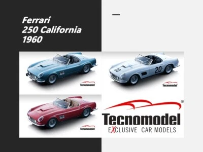 TECNOMODEL Mythos 1/18 - Ferrari 250 SWB California Spider 1960 *3 versions* - Immagine 1 di 4