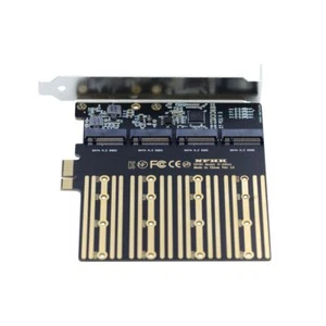 Adaptateur M.2 SSD vers PCI-E X1 4 SATA SSD vers PCIe 3.0/4.0 Chipset ASM1064... - Picture 1 of 9