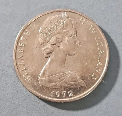 Moneda de 50 centavos de Nueva Zelanda 1972 KM-37  Foto 1 de 2