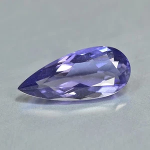 2,79 quilates pera_sin tratar color azul púrpura iolita natural de Sri Lanka - Imagen 1 de 1