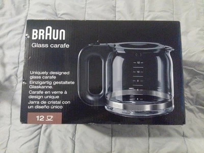 Braun Glass Carafe 12-Cup PurAroma 7 BrewSense 3109/3107 - Image 1 of 4