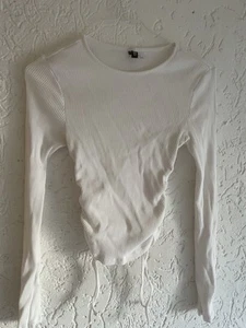 Shirt für Damen, Gr. S, weiß, H&M - Bild 1 von 4