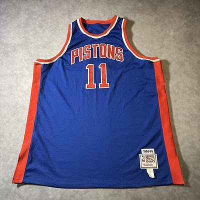 Camiseta De Colección Detroit Pistons Isiah Thomas Para Hombres 4XL Mitchell Ness Hecha en EE. UU. Foto 1 de 4