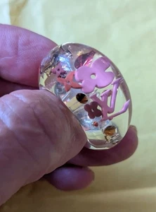 Louis Vuitton Inclusion Ring L. V G CONDITION. Pink And Golden - Picture 1 of 14