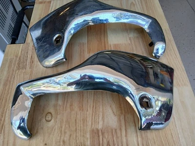 Chevy 1951 1952 par original accesorio GM parachoques delantero protectores puntas de ala envolturas Foto 1 de 4