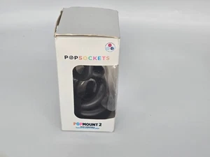 PopSockets - Tableau de bord et pare-brise pour voiture de bureau PopMount 2 - Noir **BOÎTE OUVERTE** - Photo 1 sur 3
