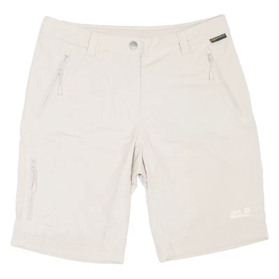 Pantalones Cortos Informales JACK WOLFSKIN Exterior Mujer Beige Reino Unido 8 W28 Foto 1 de 4