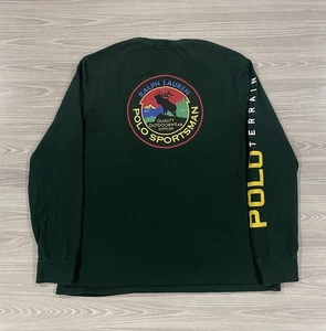 Polo Ralph Lauren Sportsman Terrain Wildlife T-Langarmshirt Herren Größe Large - Bild 1 von 5