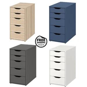 Alex Schubladenschrank Schrank Kommode Aufbewahrung Organizer Büro Schreibtisch Nachttisch 36x58x70cm - Bild 1 von 18