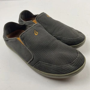 Olukai Nohea Mesh Shoes Men’s Size 8.5 Slip On Comfort Sneakers Gray - Picture 1 of 10