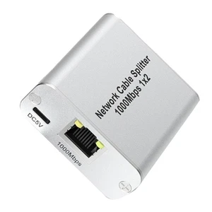 Ethernet Splitter 1 to 2 High Speed Gigabit Ethernet 2 Port Internet RJ451460 - Afbeelding 1 van 6