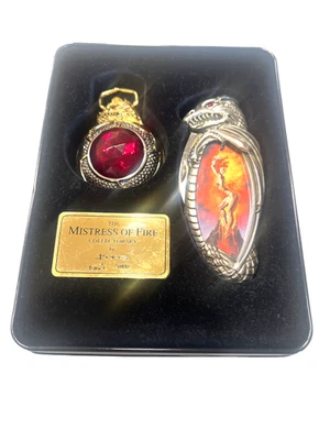 Franklin Mistress of Fire Collectible Pocket Watch, Knife & Metal Box #0251/5000 - Image 1 of 3