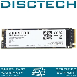 3.84TB M.2 NVMe SSD PCIe 4.0 x4 Gen4 2280 Digistor DIG-P4M20G35-03840 4TB - Afbeelding 1 van 2