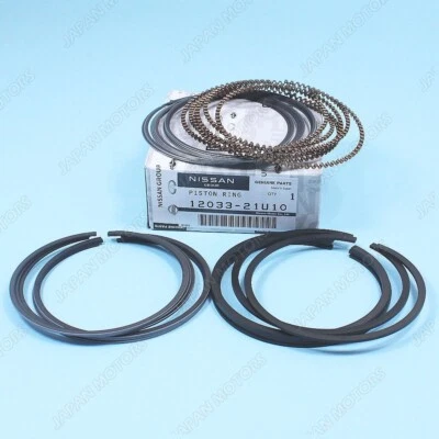 Juego de anillos de pistón de motor Nissan originales 12033-21U10 RB25DET RB26DET RB20E Foto 1 de 4