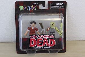The Walking Dead Minimates Series 8 Hilltop Maggie Forest Zombie Set NEW SEALED