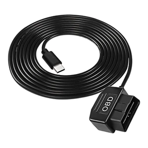 Cable de alimentación XMSJSIY OBD para cámara de tablero tipo C OBD2 cable de alimentación adaptador cableado - Imagen 1 de 12