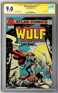 Wulf the Barbarian #1 CGC SS 9.0 (Feb 1975, Atlas-Seaboard) Signed by Larry Hama - Picture 1 of 2