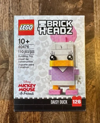 LEGO 40476: Daisy Duck Brickheadz - Disney - NEW & SEALED - RETIRED - Image 1 of 2