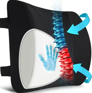 Lumbar Support Pillow for Office Chair Car, Gaming Chair Lower Back Pain Relief - Picture 1 of 12
