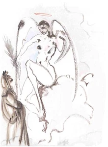 Salvador Dali-Paradise 31 "The Loyal Angels" Dante's Divine Comedy COA395 - Picture 1 of 6